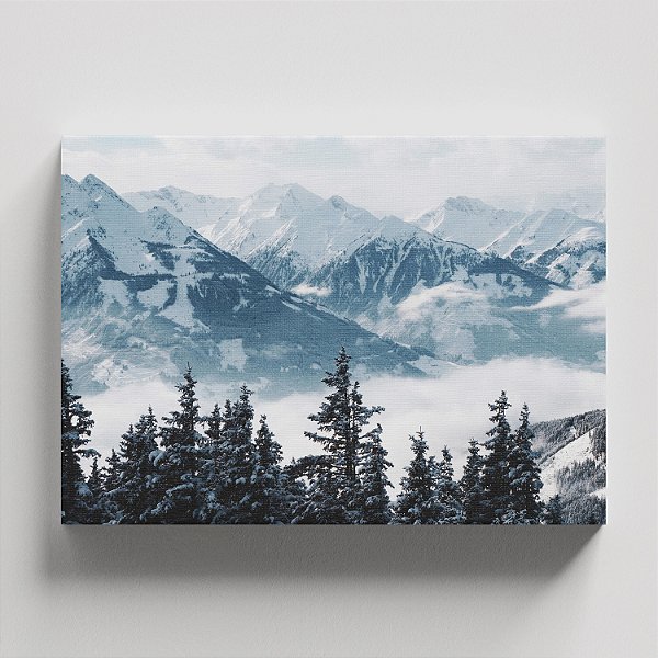 Quadro Canvas Paisagem - Neve
