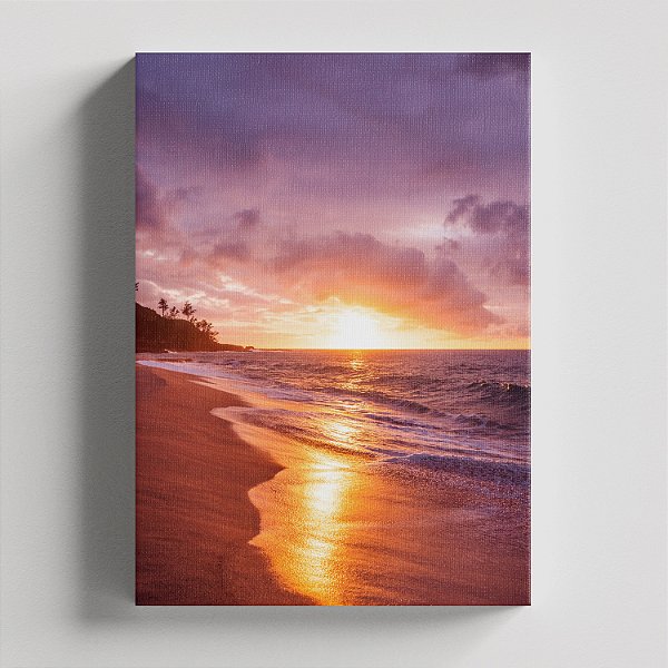Quadro Canvas Entardecer no mar