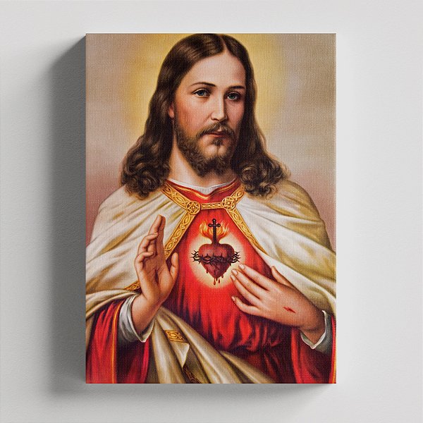 Quadro Canvas Coração de Jesus