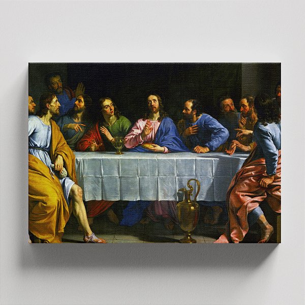 Quadro Canvas Santa Ceia