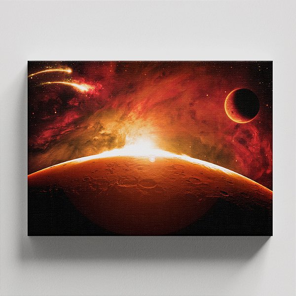 Quadro Canvas Galáxias e Planetas - Sol