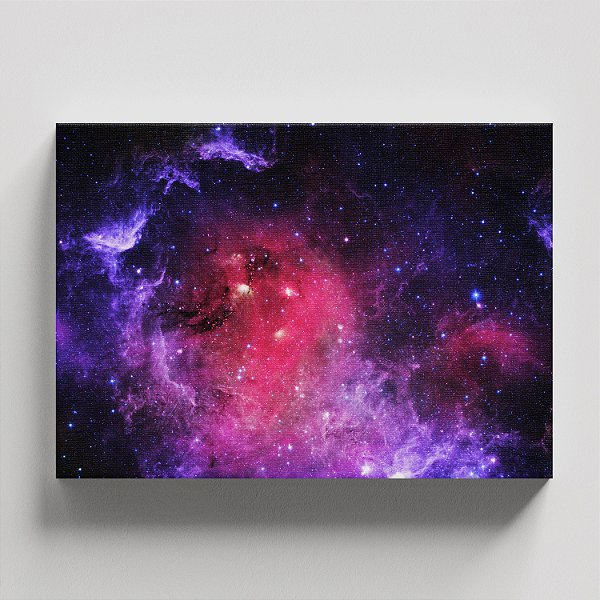 Quadro Canvas Galáxia Rosa