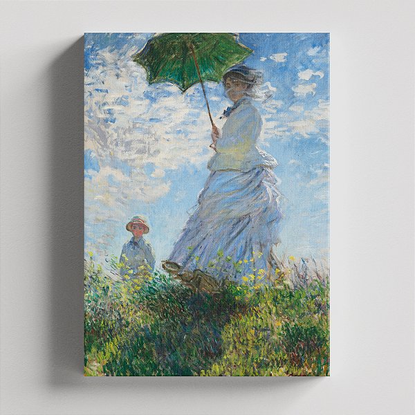 Quadro Canvas Woman with a Parasol