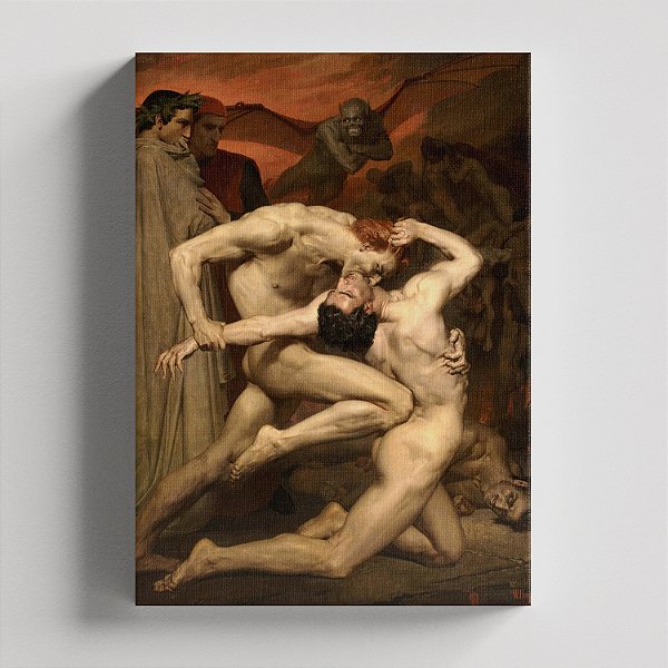 Quadro Canvas Dante and Virgil in Hell