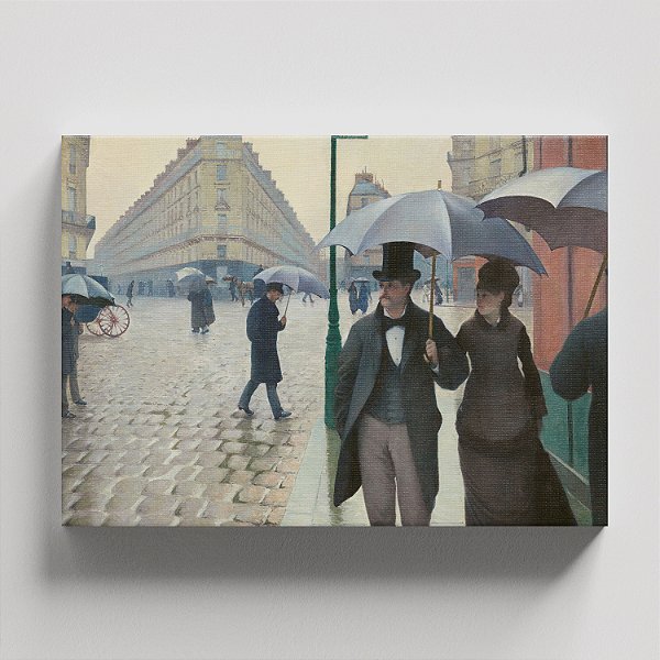 Quadro Canvas Paris Street In Rainy