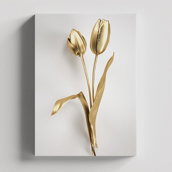 Quadro Canvas - Tulipa Douradas