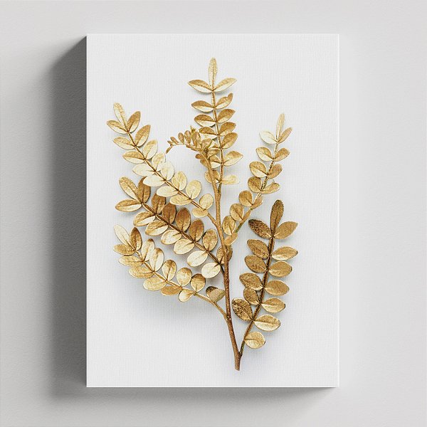 Quadro Canvas - Ramos Dourado