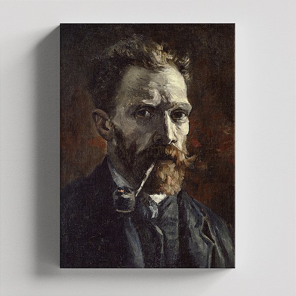 Quadro Canvas Self-Portrait with Pipe