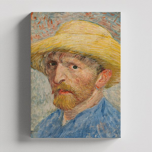 Quadro Canvas Self-Portrait with Straw Hat