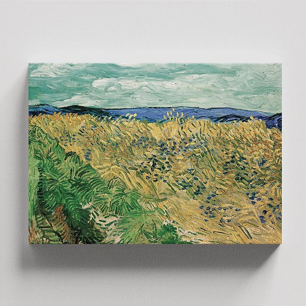 Quadro Canvas Wheat Field with Flowers