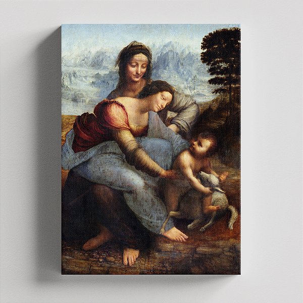 Quadro Canvas Virgin and Child with St. Anne