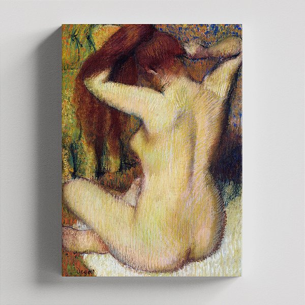 Quadro Canvas Woman Combing Her Hair