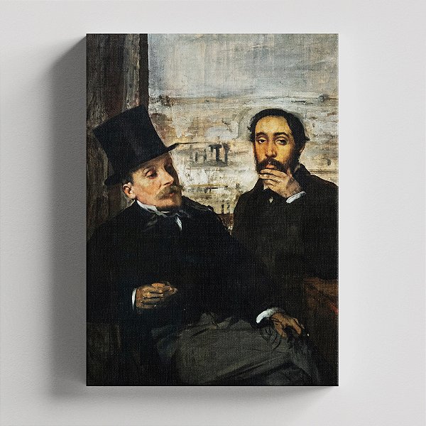 Quadro Canvas Degas and Évariste de Valernes
