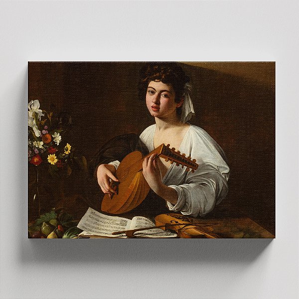 Quadro Canvas The Lute-Player