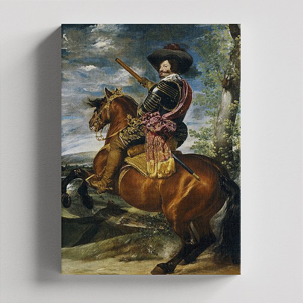 Quadro Canvas Gaspar de Guzmán, Count-Duke of Olivares, on Horseback