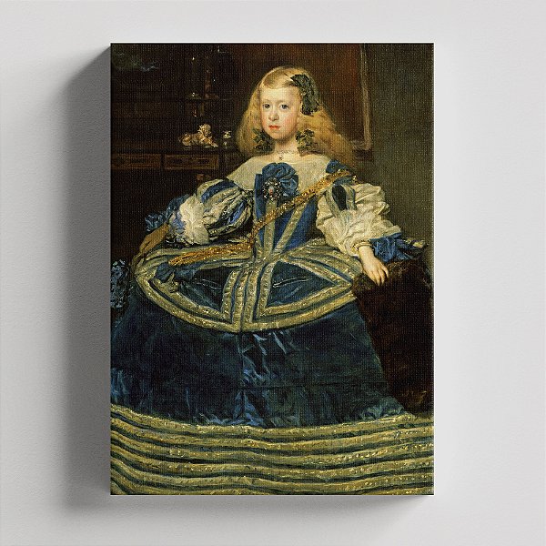 Quadro Canvas Infanta Margarida in Blue