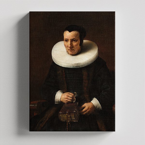 Quadro Canvas An Old Lady with a Book