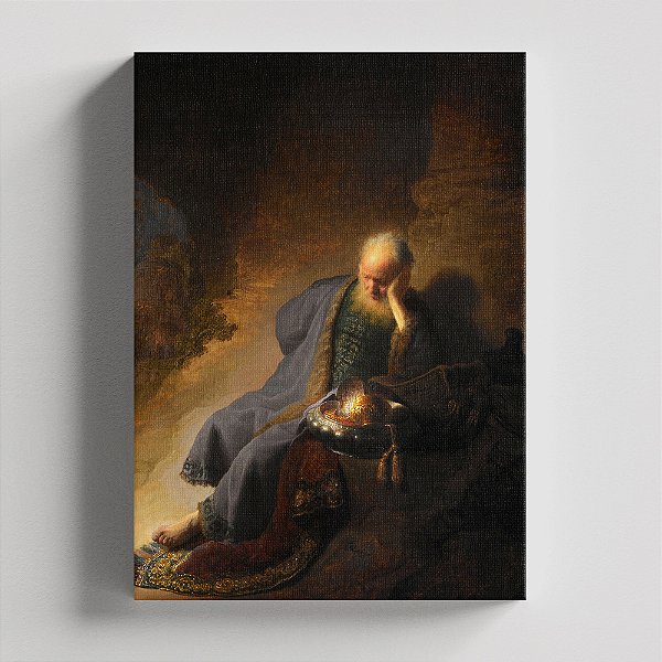Quadro Canvas Jeremiah lamenting the destruction of Jerusalem