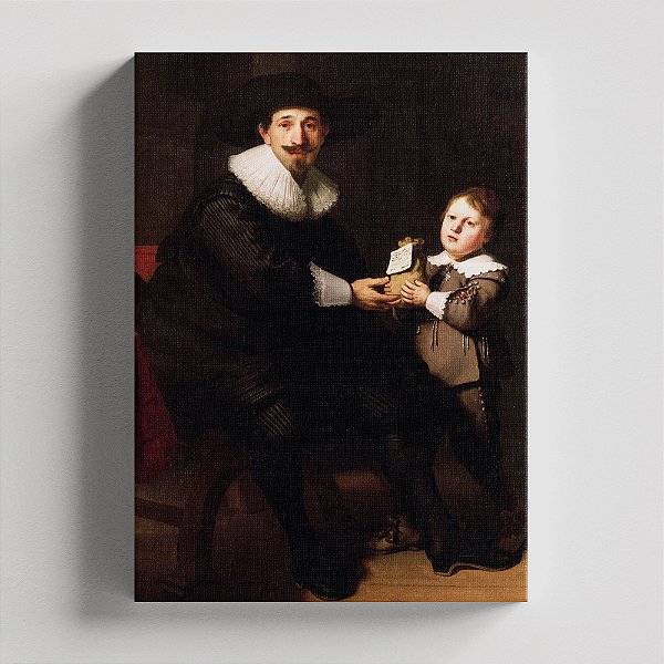 Quadro Canvas Portrait of Jean Pellicorne and his son Casper Pellicorne