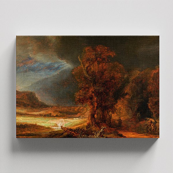 Quadro Canvas Landscape with the Good Samaritan