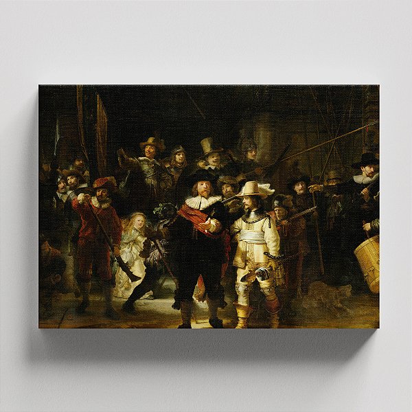 Quadro Canvas A Ronda Noturna
