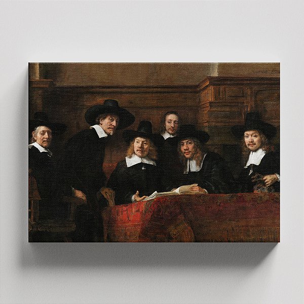 Quadro Canvas The Syndics of the Clothmakers Guild