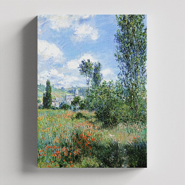 Quadro Canvas View of Vetheuil by Claude Monet (1880)