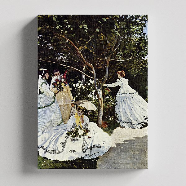 Quadro Canvas Femmes au jardin
