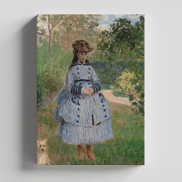 Quadro Canvas Girl With Dog