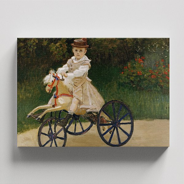 Quadro Canvas Jean Monet on his mechanical horse