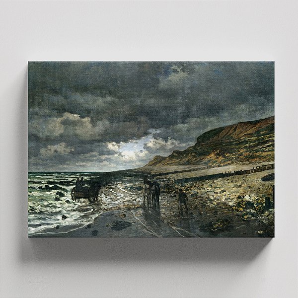 Quadro Canvas La Pointe de la Hève na maré baixa