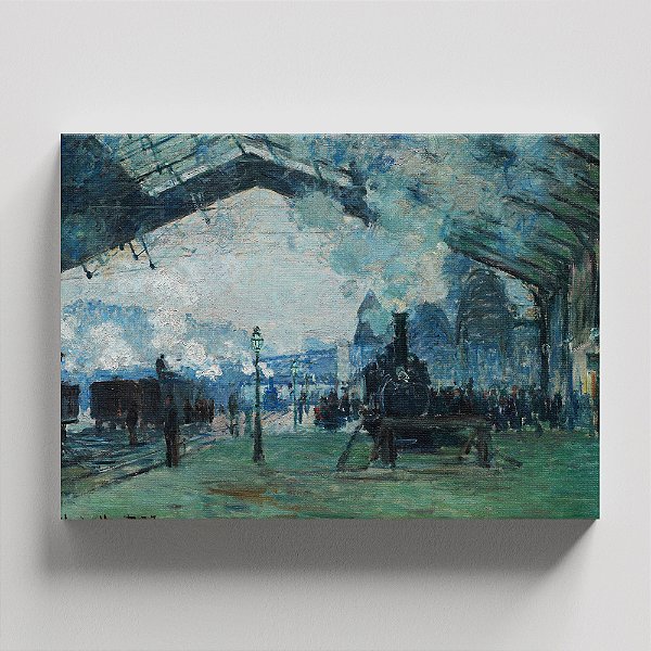 Quadro Canvas Arrival of the Normandy Train, Gare Saint-Lazare