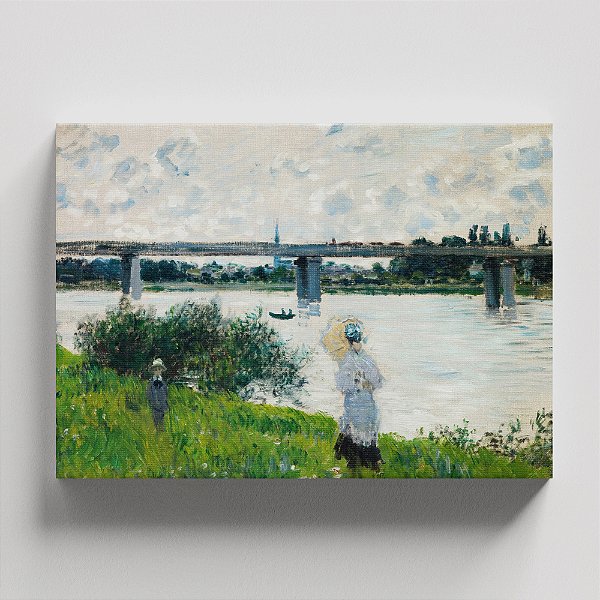 Quadro Canvas The Promenade with The Railroad Bridge