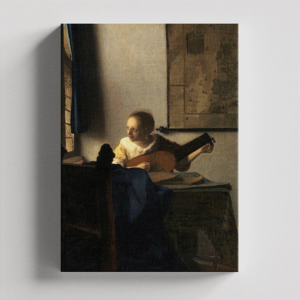 Quadro Canvas Woman with Lute