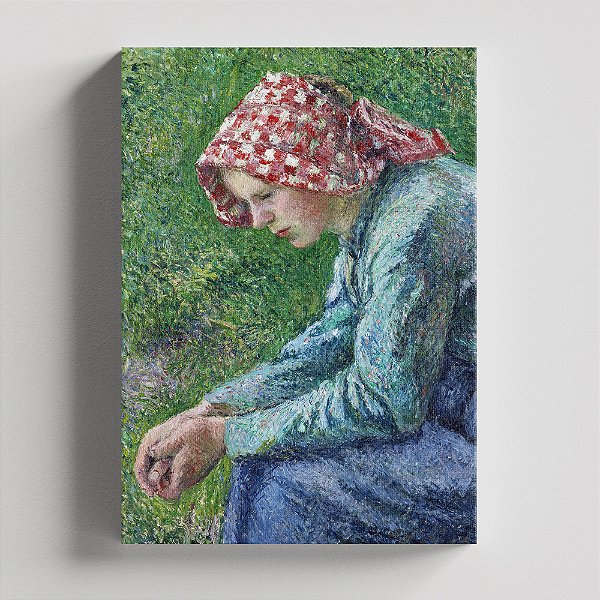 Quadro Canvas Seated Peasant Woman