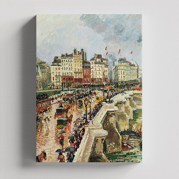 Quadro Canvas The Pont Neuf, Rainy Afternoon