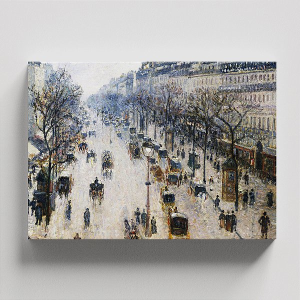 Quadro Canvas Boulevard Montmartre Manhã de Inverno