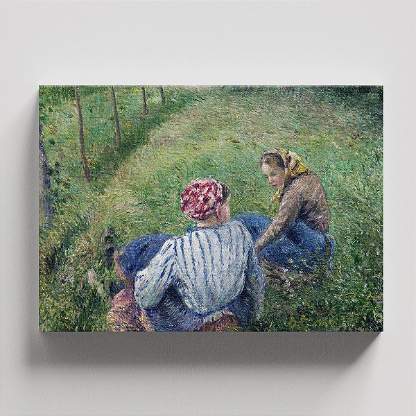Quadro Canvas Young Peasant Girls Resting
