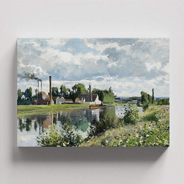 Quadro Canvas The River Oise near Pontoise