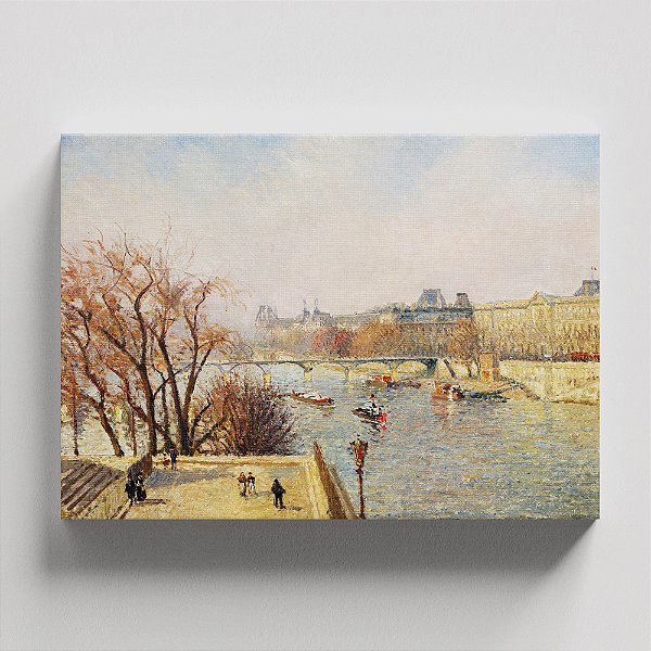 Quadro Canvas The Louvre, Morning, Sun