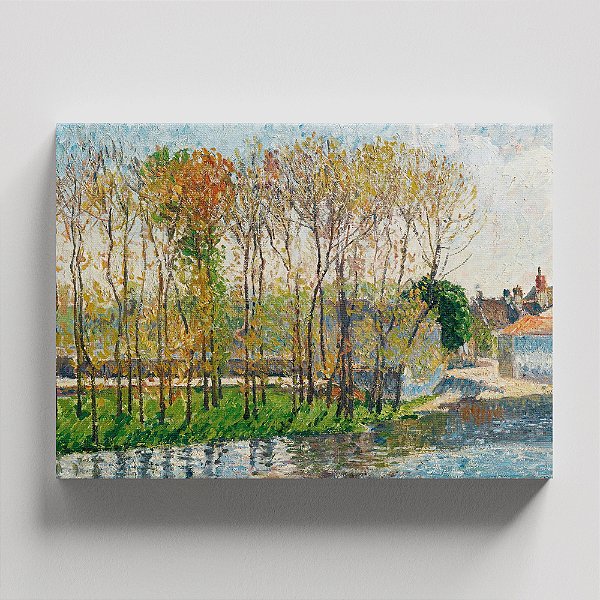 Quadro Canvas The Border Of The Loing In Moret