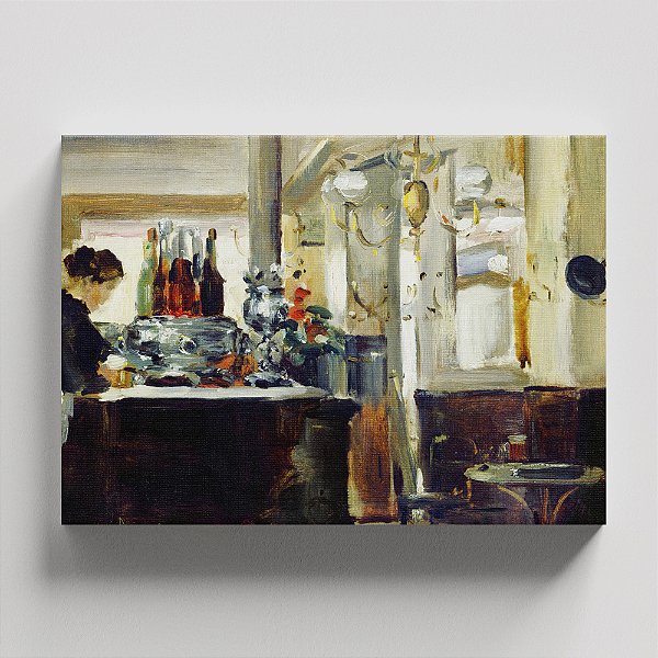 Quadro Canvas Bon Bock Cafe