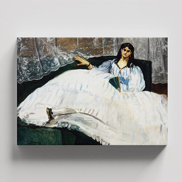 Quadro Canvas lady with fan