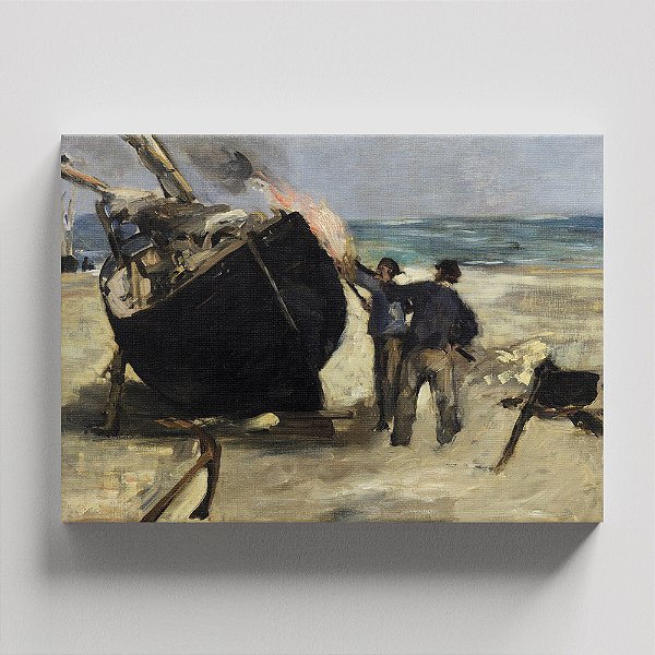 Quadro Canvas Tarring a Boat