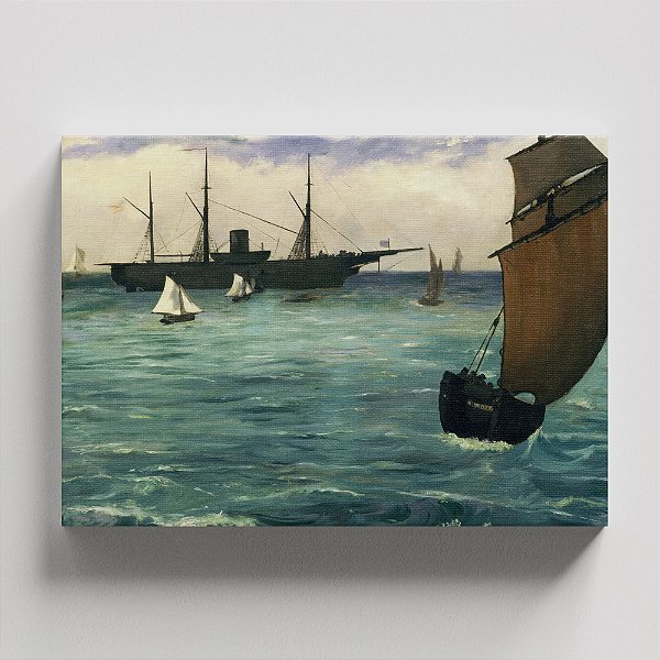 Quadro Canvas O Kearsarge em Boulogne
