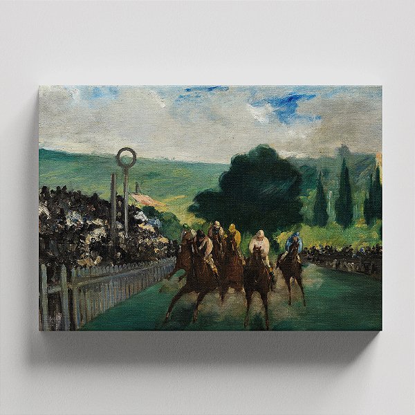 Quadro Canvas The Races at Longchamp