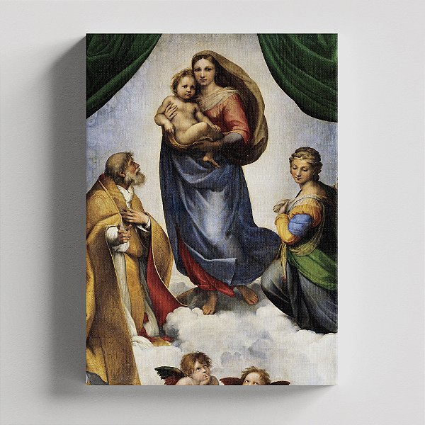 Quadro Canvas Madona Sistina