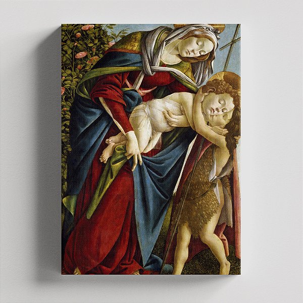 Quadro Canvas Madonna and Child and the Young St. John the Baptist
