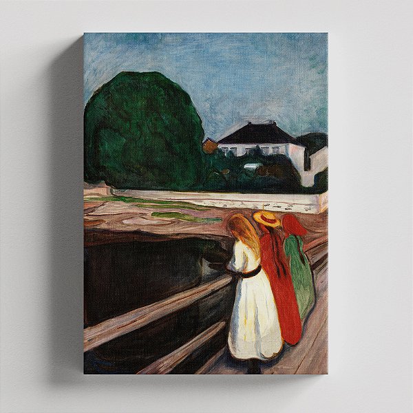 Quadro Canvas The Girls on the Bridge