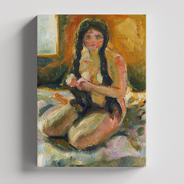 Quadro Canvas Seated Nude Tapestry